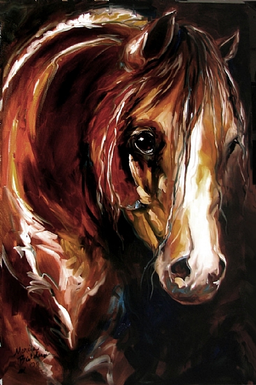 EBONY NIGHTS EQUINE Oil on Canvas